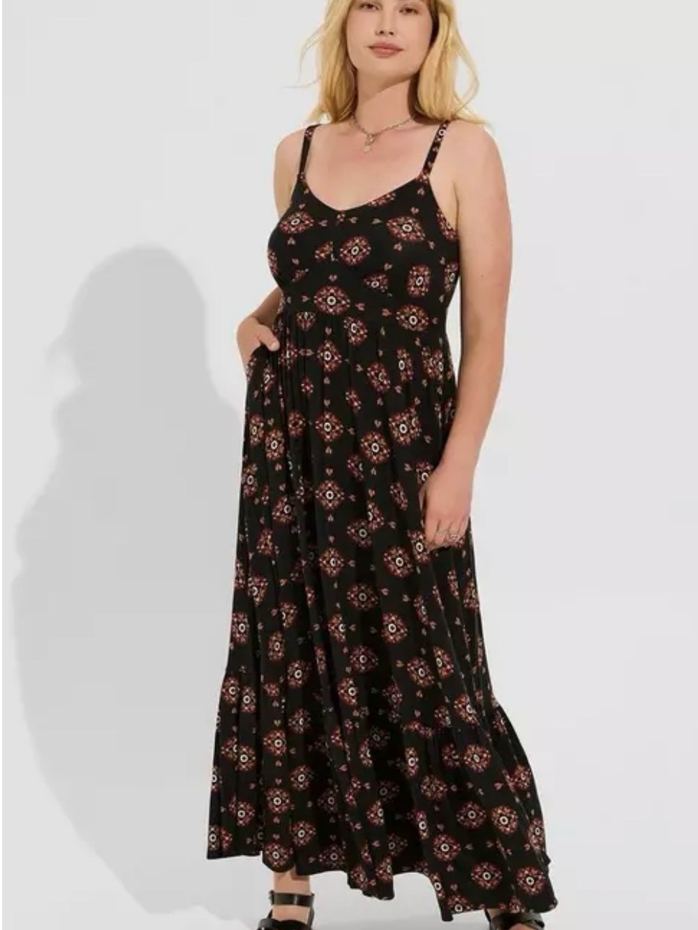 Torrid Tiered Maxi Supersoft Dress Plus Size 2X NWT